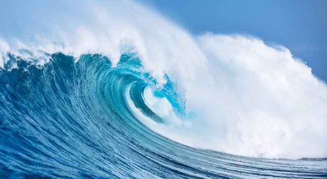 Large Powerful Ocean Wave